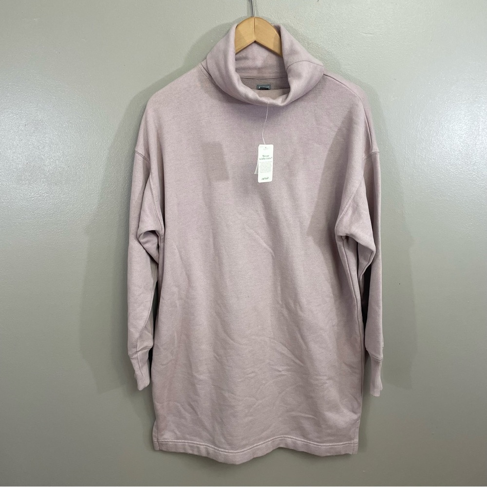 aerie Dusty Pink Cozy Funnel Neck Sweatshirt